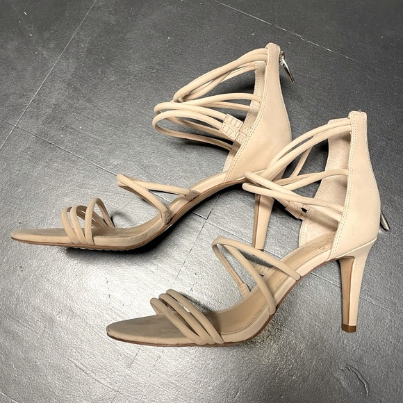 Vince Camuto Strappy Heels – Cream Color - Picture 1 of 8